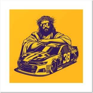 Nascar Jesus Posters and Art